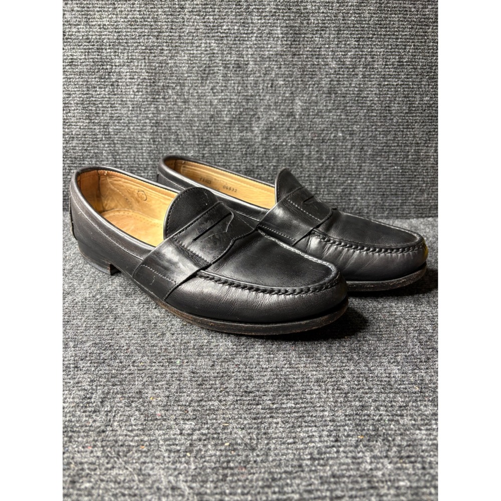 Allen Edmonds Cameron Black Leather Penny Loafers Mens 11.5 D Made in USA 2070
